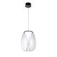 Pendul LED, AZzardo Pamela 27, 15W, 3000K, negru nisipiu