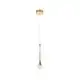 Pendul LED, AZzardo Dalma 1 Go, 4W, 3000K, 320 lumeni, Hmax 1500 mm, auriu