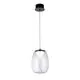 Pendul LED, AZzardo Pamela 20, 8W, 3000K, negru nisipiu
