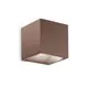 Aplica LED, Ideal Lux Rubik, 8.5W, 4000K, 100xx100mm, cafeniu, IP54, 326634