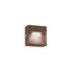 Aplica LED, Ideal Lux Dedra, 3W, 3000K, 100x30x100mm, cafeniu, IP65, 328621