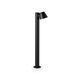Stalp mediu, Ideal Lux Gas, 1xGU10, 115x110x800mm, negru, IP43, 322421
