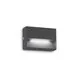 Aplica LED, Ideal Lux Dedra, 3W, 3000K, 100x30x65mm, antracit, IP65, 328645