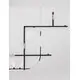 Conector X sina magnetica incastrata Nova Luce Breda Flexible, negru