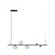 Pendul LED, AZzardo Trasimeno, 3xG9+2xLED, 10W, 3000K, negru