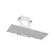 Element de capat, sina incastrata, Ideal Lux Ego, alb, 320588