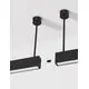 Profil LED integrat Nova Luce Lina, 20W, COB, 3000K, 545mm, negru