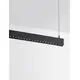 Profil LED suspendat Nova Luce Smart Lina, 25W, 4000K, negru, dimabil, senzor