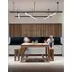Bagheta LED sina magnetica Nova Luce Magnetic, 38W, 3000K, dimabil, negru