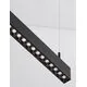 Profil LED integrat suspendat Nova Luce Lina, 40W, SMD, 4000K, 1.2m, negru