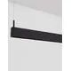 Profil LED integrat suspendat Nova Luce Lina, 40W, SMD, 3000K, 1.2m, negru