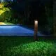 Stalp mic LED, Ideal Lux Kurt, 12W, 3000K, 85x650mm, cafeniu, IP54, 306858
