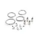 Kit de suspendare spoturi, Ideal Lux, 1ml, alb-aluminiu-opal, 244198