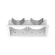 Rama spot, incastrata, Ideal Lux Bento, 143x88x26mm, alb, 287935