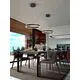 Pendul LED Schuller Helia, 55W, opal-negru mat