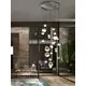 Pendul LED Schuller Sphere, 147.6W, alb mat-crom-opal, dimabilaplicatie