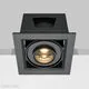 Spot mobil LED, incastrat, Maytoni Metal Modern, 10W, 3000K, 95x95x75mm, negru