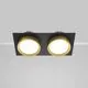Spot fix, incastrat, Maytoni Polar, 2xGX53, 220x110x45mm, auriu-negru, IP20