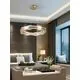 Pendul LED Schuller Lira, 42W, alama-auriu, dimabil, telecomanda