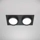 Spot fix, incastrat, Maytoni Polar, 2xGX53, 220x110x45mm, negru, IP20