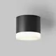 Spot fix, aplicat, Maytoni Pauline, 1xGX53, 82x70mm, negru, IP44