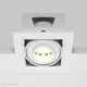 Spot mobil LED, incastrat, Maytoni Metal Modern, 10W, 3000K, 95x95x75mm, alb