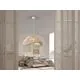 Pendul LED Schuller Yaiza, 10W, alb opal-ruginiu