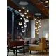 Pendul LED Schuller Sphere, 78.6W, alb-auriu-cupru-nichel satinat, H180, dimabil, telecomanda