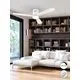 Plafoniera cu ventilator LED Schuller Siroco, 24W, D132, alb-alb mat-opal, dimabil