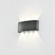 Aplica LED, Mantra Arcs, 8W, 3000K, 170x40x80xmm, gri inchis, IP54, 7813