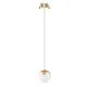 Pendul LED, Mantra Kilda, 10W, 3000K, 2500+90+44x90mm, auriu, 8437