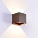 Aplica LED, Mantra Davos, 12W, 2700K, 100x100x100mm, maro, IP65, dimabil 3 trepte, 8602