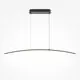 Pendul, LED, Maytoni Curve, 15W, 3000-4000K, negru, MOD243PL-L18BK