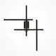Aplica, LED, Maytoni Halo, 24W, 3000-4000K, negru, MOD248WL-L24BK
