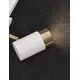 Spot sina, Nova Luce Pongo, 1xGU10, alb-auriu, 3 circuite