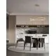 Pendul LED, Nova Luce Opehlia, 68W, 3000K, alama, telecomanda
