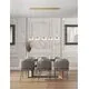 Pendul LED, Nova Luce Bion, 32W, 3000K, liniar, auriu