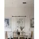 Pendul LED Nova Luce Puize, 21W, 3000K, L80 cm, negru, dimabil Triac