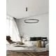 Pendul LED, Nova Luce Elowen, 77W, 3000K, cafeniu, dimabil, Triac