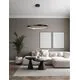 Pendul LED, Nova Luce Platinum, 40W, CCT 2700-5000K, auriu-negru, dimabil, telecomanda