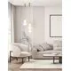 Pendul LED, Nova Luce Movil, 28W, 3000K, auriu-opal, dimabil, Triac