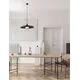 Pendul, Nova Luce Capa, 1xE27, 610x130/2000mm, ratan natural-maro-negru