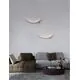 Aplica LED, Nova Luce Wave, 14W, 3000K, forma "C", auriu-negru