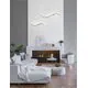 Aplica LED, Nova Luce Wave, 14W, 3000K, forma "S", auriu-negru