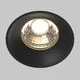 Spot fix LED, incastrat, Maytoni Round, 12W, 3000K, 73x60mm, negru