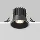 Spot fix LED, incastrat, Maytoni Round, 7W, 3000K, 60x53mm, negru