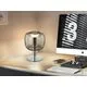 Veioza LED Schuller Icon, 5W, 3000K, crom-fumuriu, dimabil