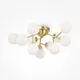 Plafoniera Maytoni Dallas, 12xG9, alb mat-auriu