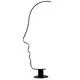 Lampadar LED AZzardo Face, 55W, 3000-6500K, negru, dimabil, telecomanda