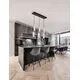Pendul LED Nova Luce Lune, 44W, 3000K, crom-negru, dimabil 